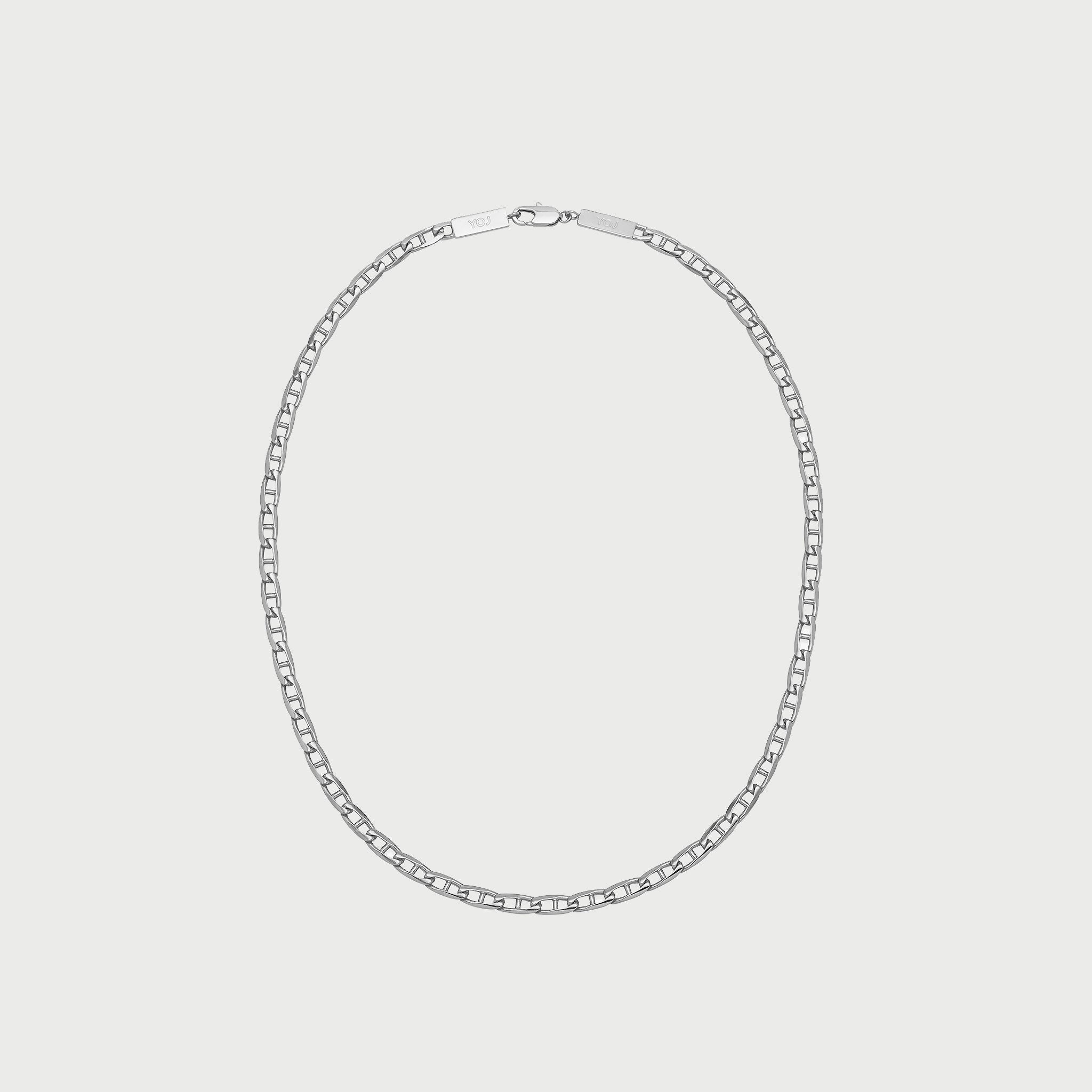 Kier Curb Necklace in Silver