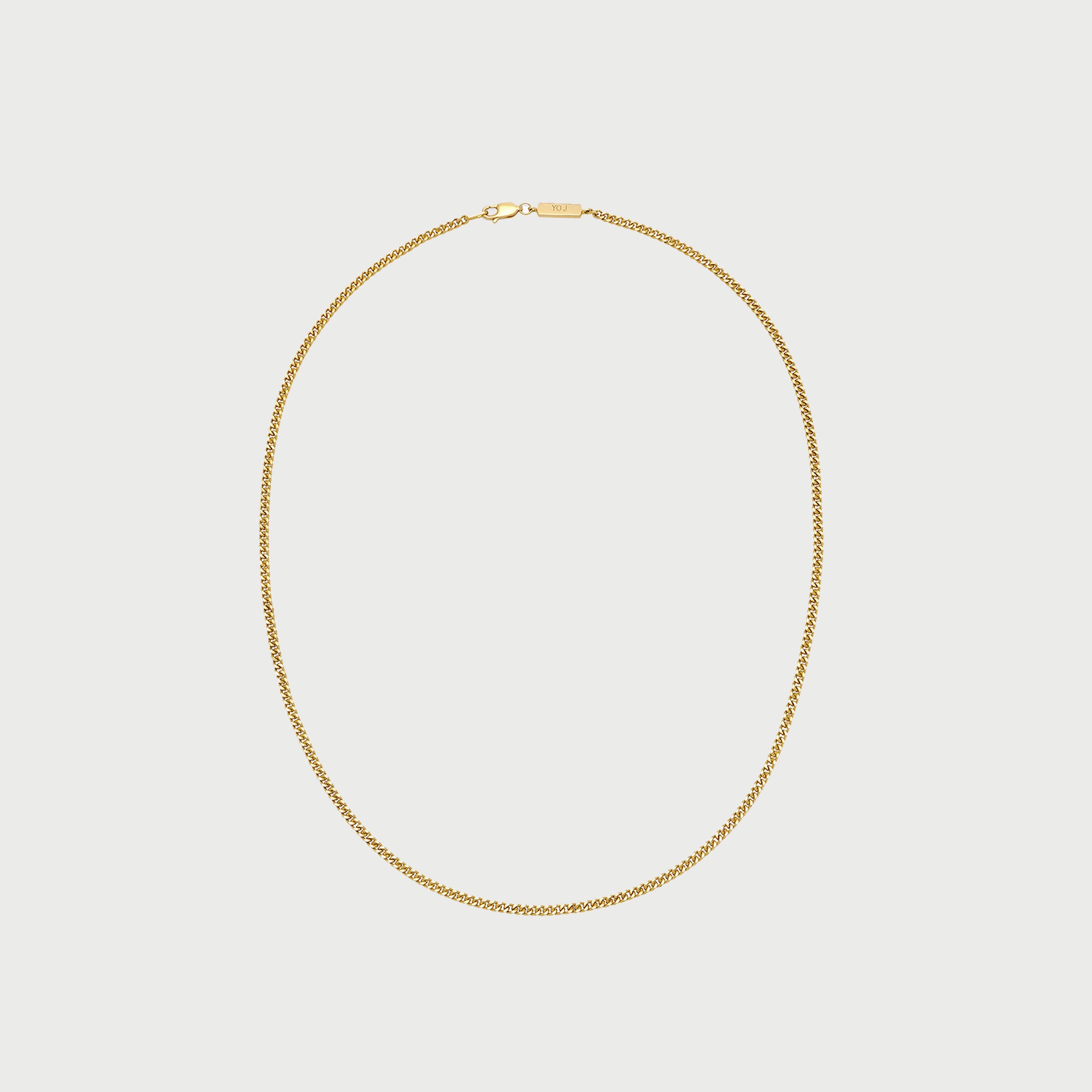Curb Chain Necklace in Gold
