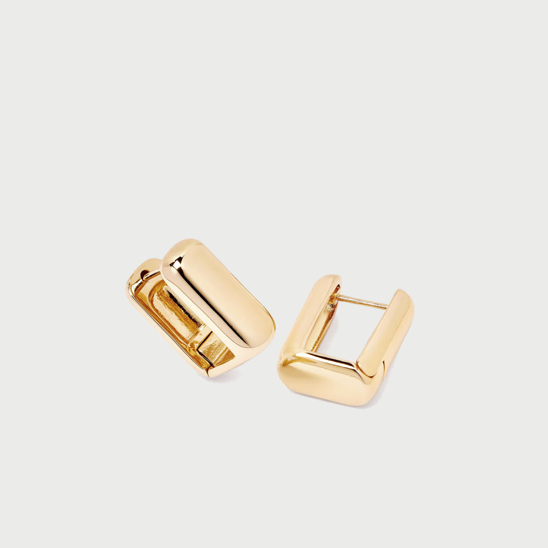 Prosto Mini Chubby Hoop Earrings in Gold