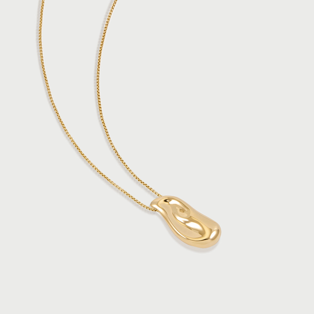 Perto Maxi Pendant Necklace in Gold