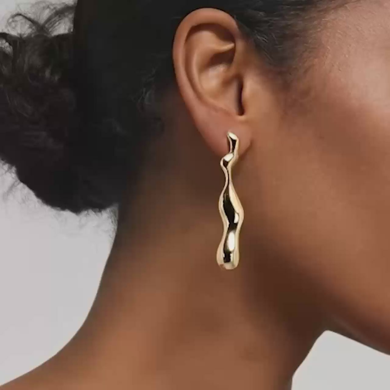 Charlotte x YOJ Magma Drop Earrings in Gold