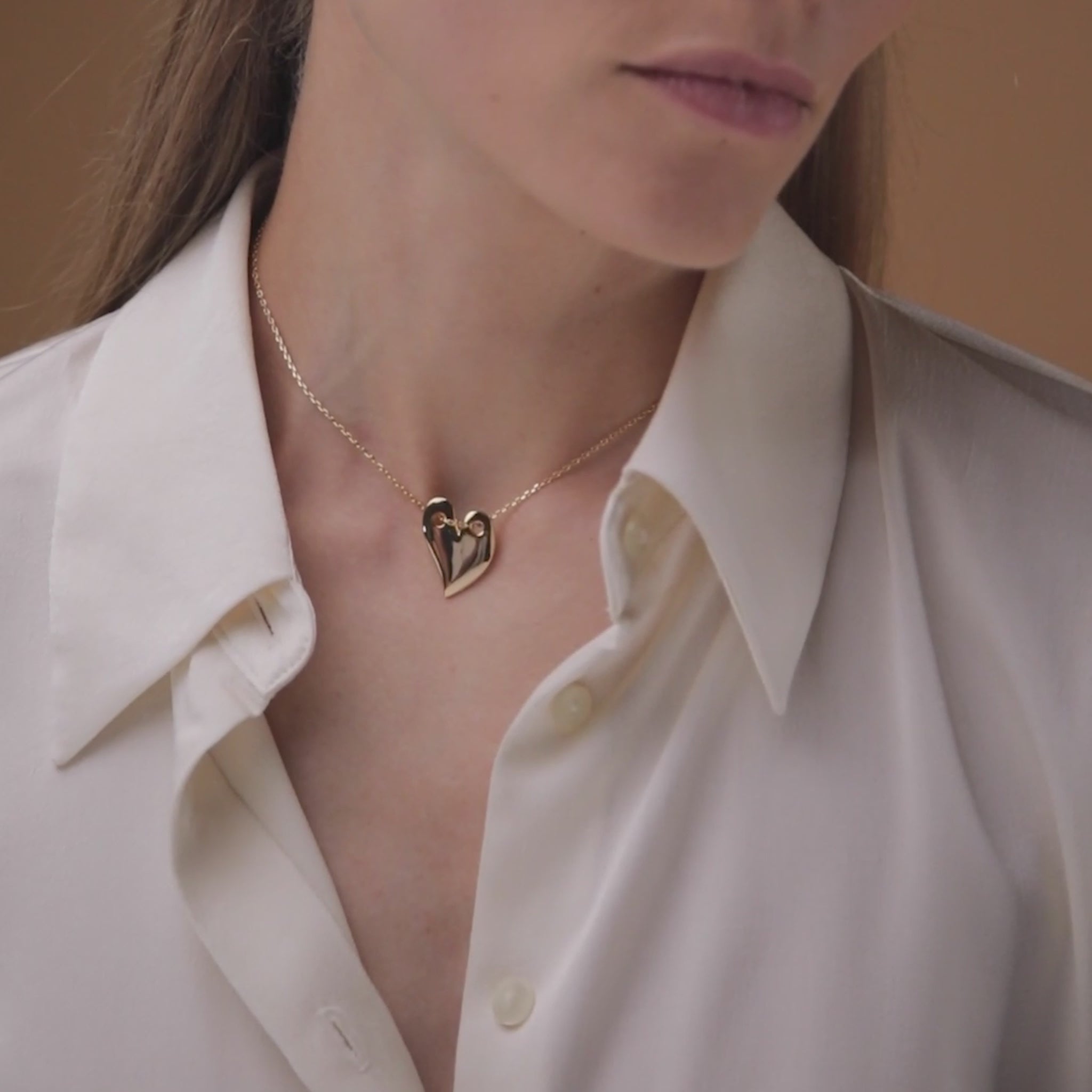 Loff Maxi Heart Necklace in Gold