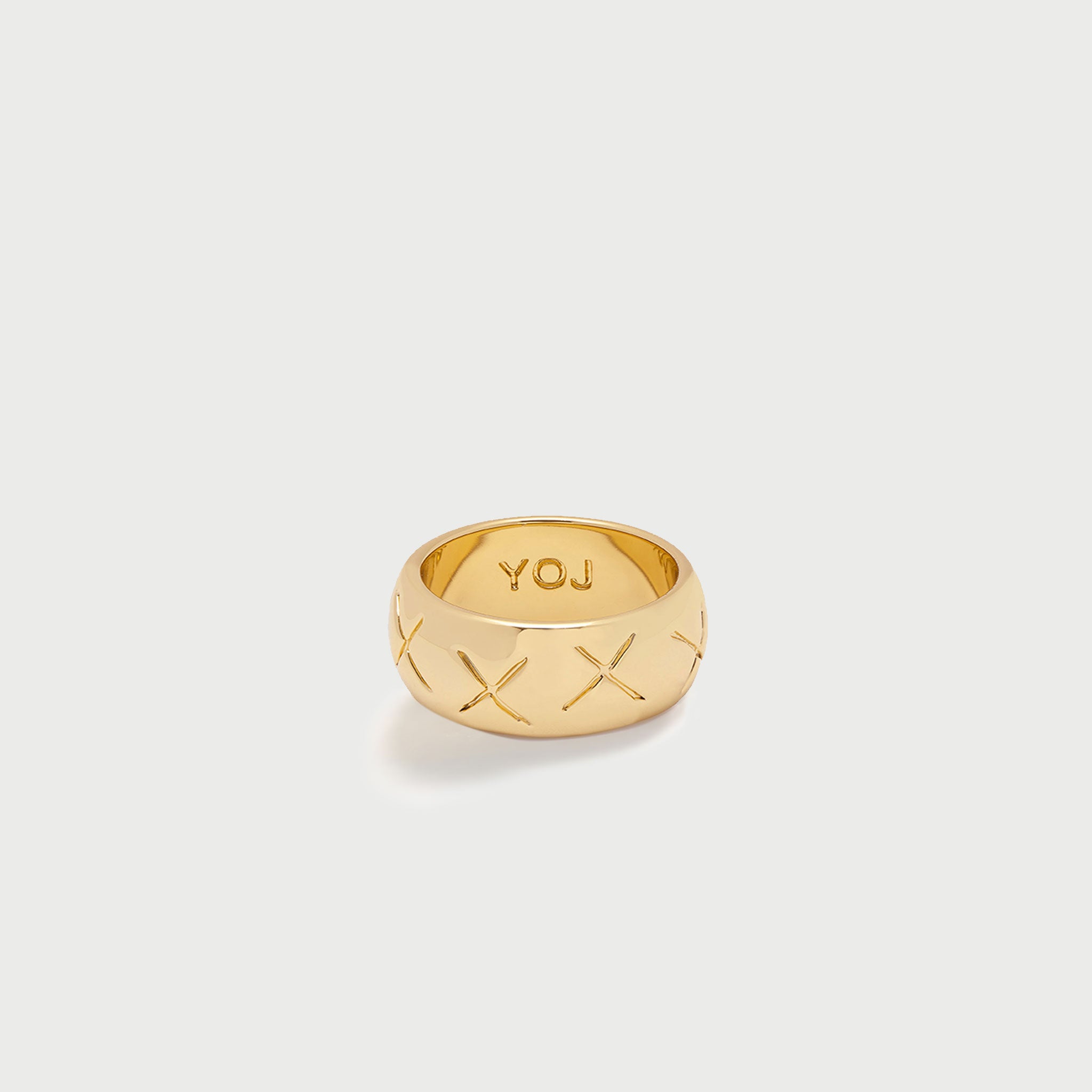 X-ray Band Ring in Gold