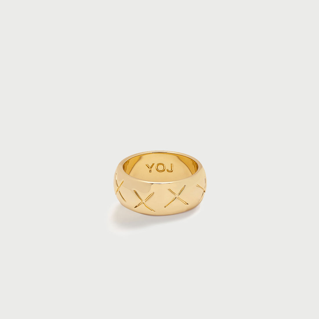 X-ray Band Ring in Gold