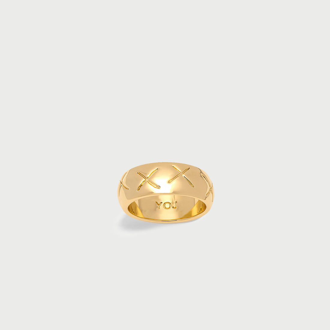 X-ray Band Ring in Gold