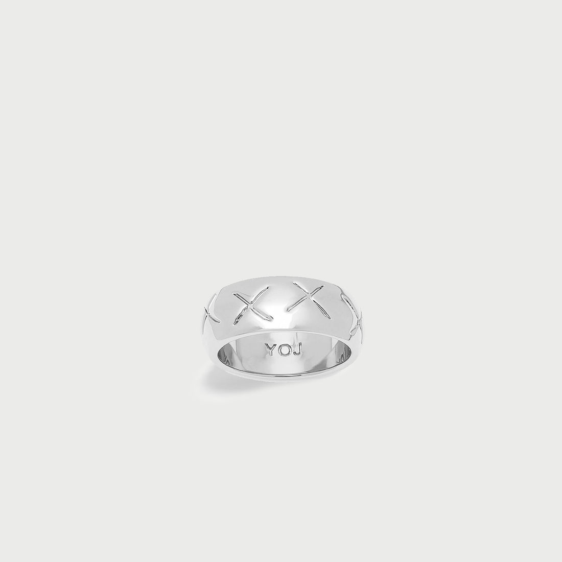 X-ray Band Ring in Silver