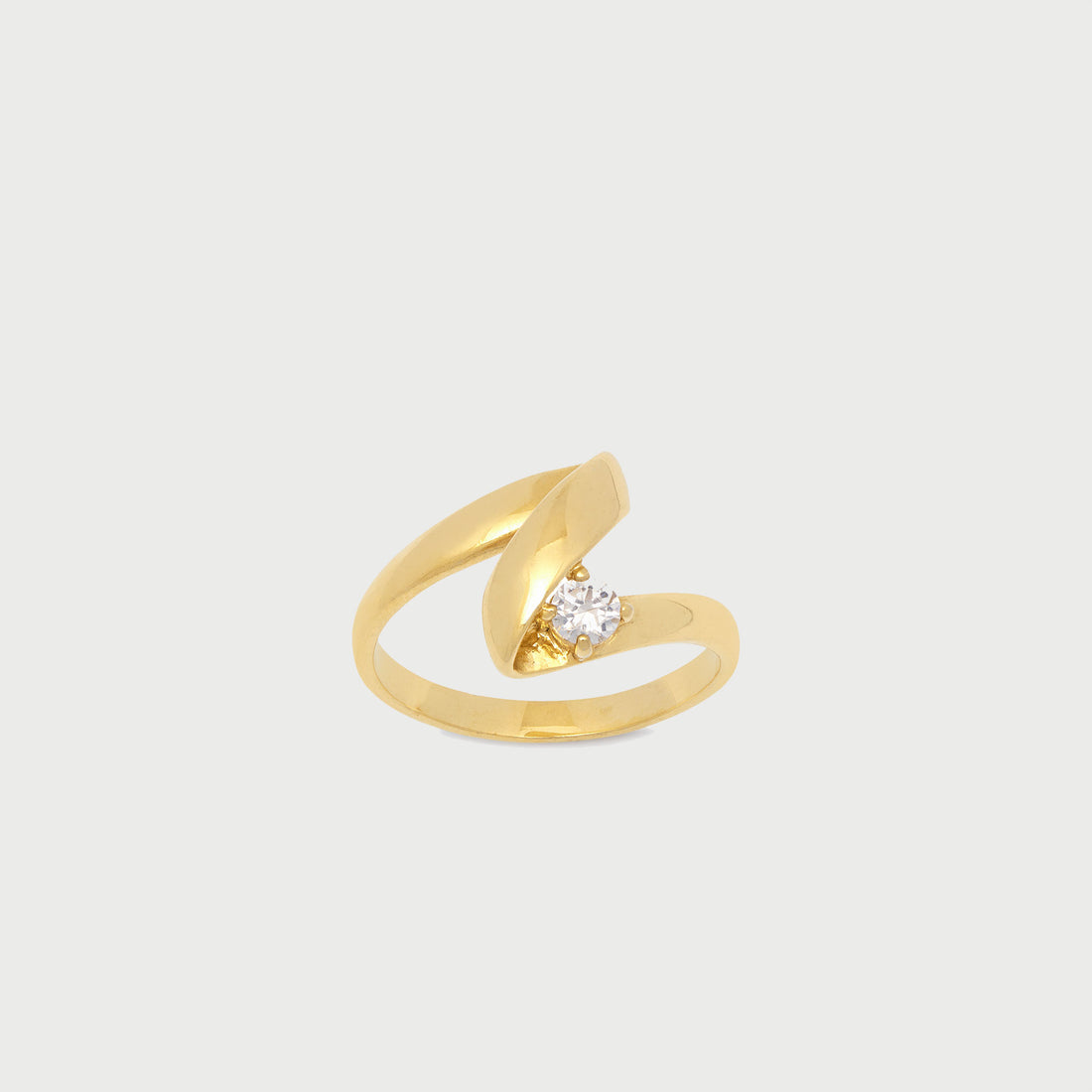 POTOSKA x YOJ Cleo Crystal Ring in Gold