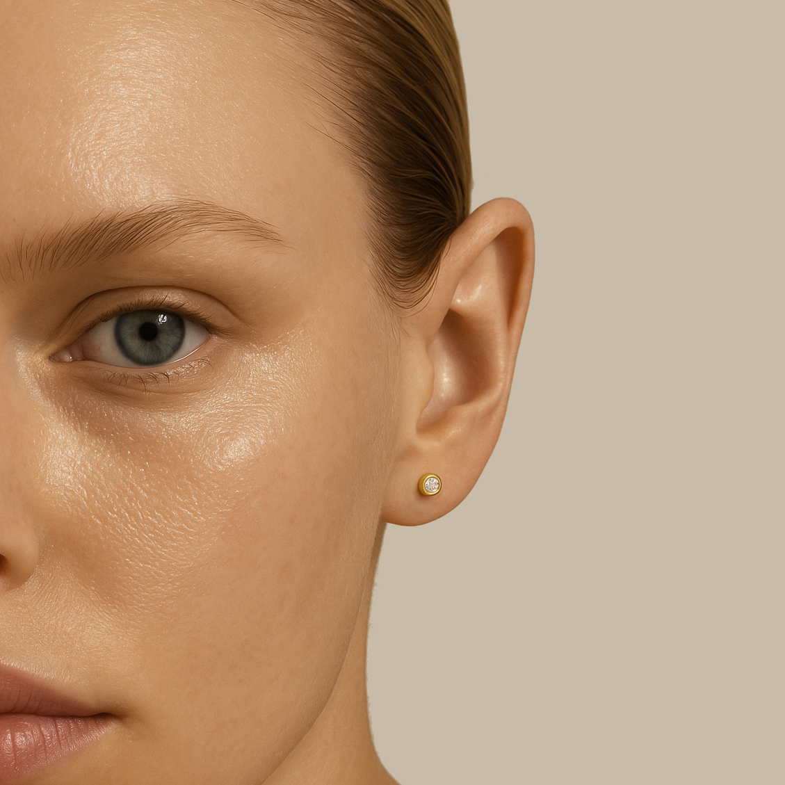 14ct Yellow Gold Mini Diamond Studs