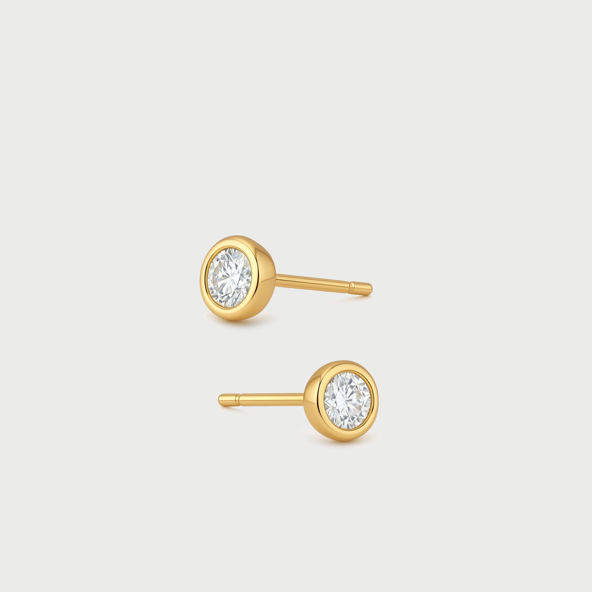 14ct Yellow Gold Mini Diamond Studs