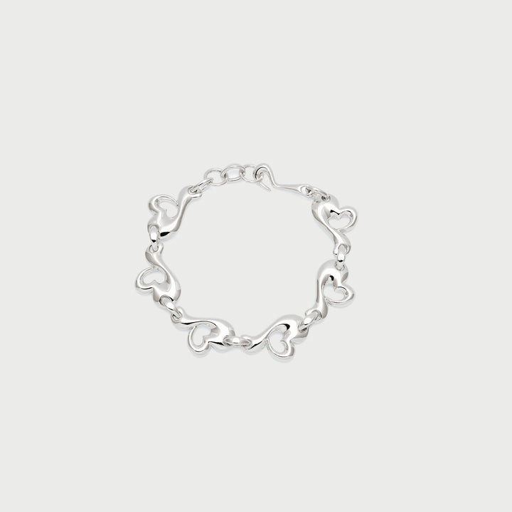 Love Link Charm Bracelet in Silver