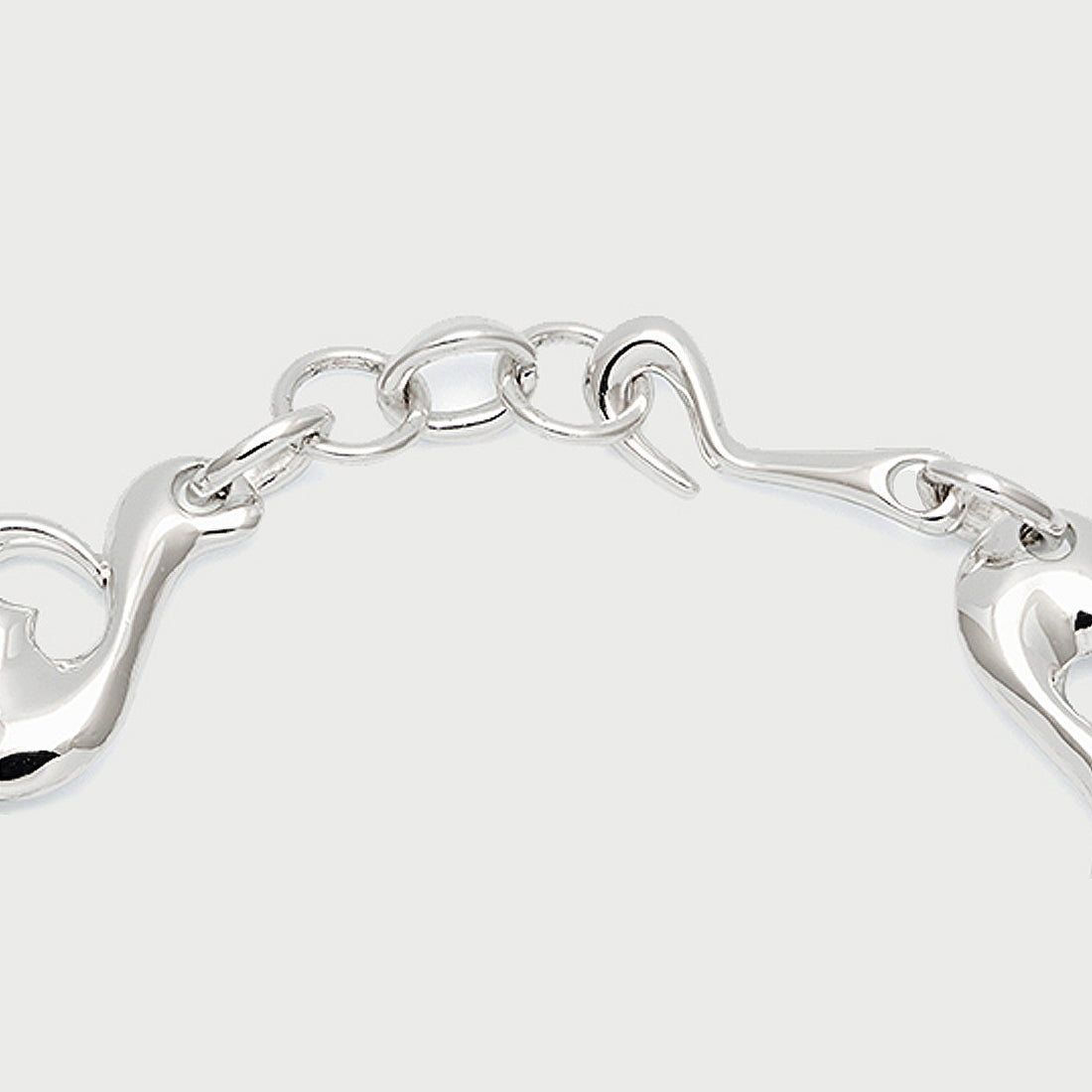 Link Love Charm Bracelet in Silver