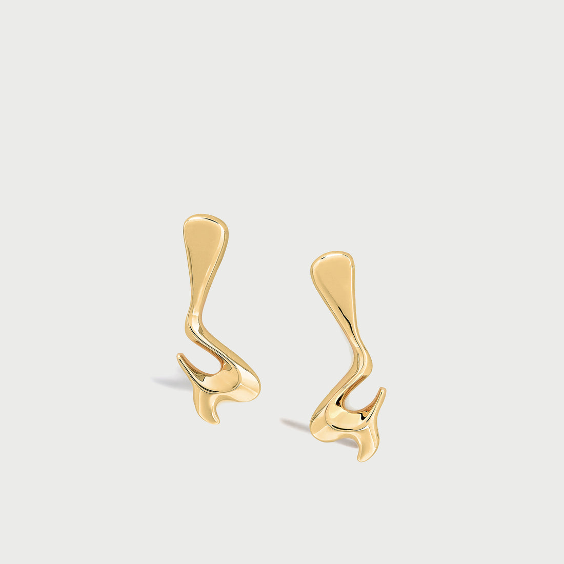 POTOSKA x YOJ Avro Drop Stud Earrings in Gold