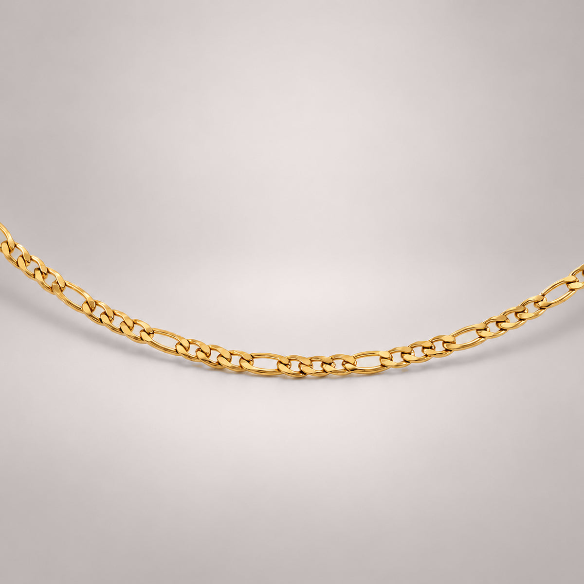 Figaro Slim Choker Necklace in Gold