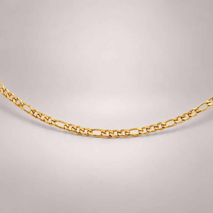 Figaro Slim Choker Necklace in Gold